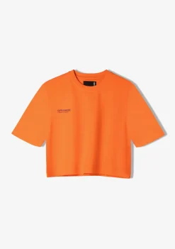 D.Franklin Nowhere Bound Cropped T-Shirt Orange / Purple|Damen T-Shirts