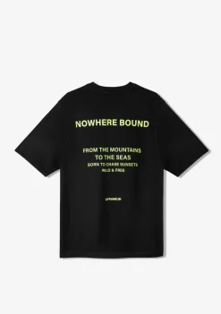 D.Franklin Nowhere Bound T-Shirt Black / Lime|Herren T-Shirts