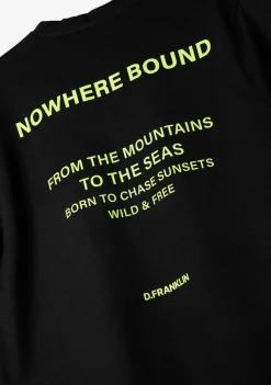 D.Franklin Nowhere Bound T-Shirt Black / Lime|Herren T-Shirts