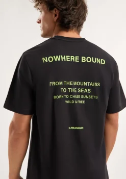 D.Franklin Nowhere Bound T-Shirt Black / Lime|Herren T-Shirts