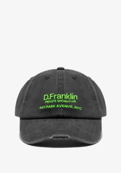 D.Franklin NYC Cap Black|Damen Kappen|Kappen