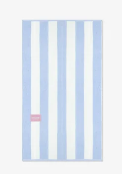 D.Franklin Old Money Jacquard Velour Beach Towel Blue|Damen Handtücher|Handtücher