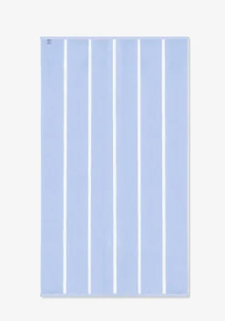 D.Franklin Old Money Jacquard Velour Beach Towel Blue|Damen Handtücher|Handtücher