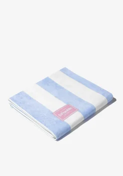 D.Franklin Old Money Jacquard Velour Beach Towel Blue|Damen Handtücher|Handtücher