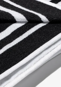 D.Franklin Old Money Jacquard Velour Beach Towel White|Damen Handtücher|Handtücher