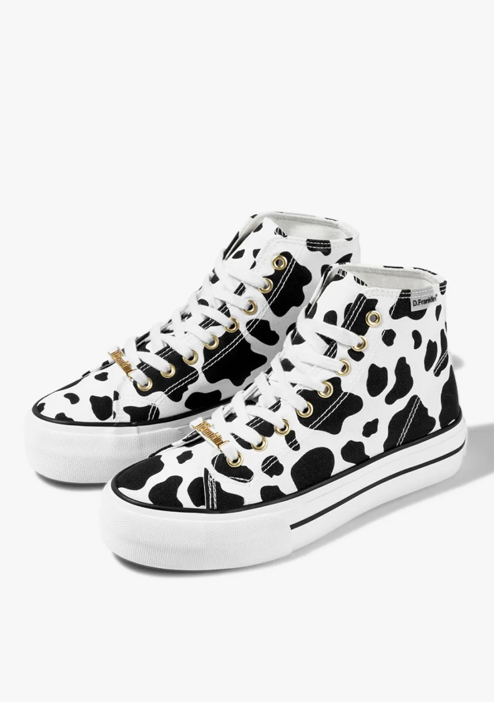 D.Franklin One Way Cow|Damen Plattform-Sneakers|Sneakers