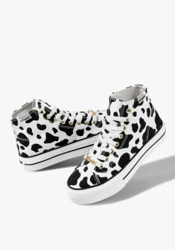 D.Franklin One Way Cow|Damen Plattform-Sneakers|Sneakers