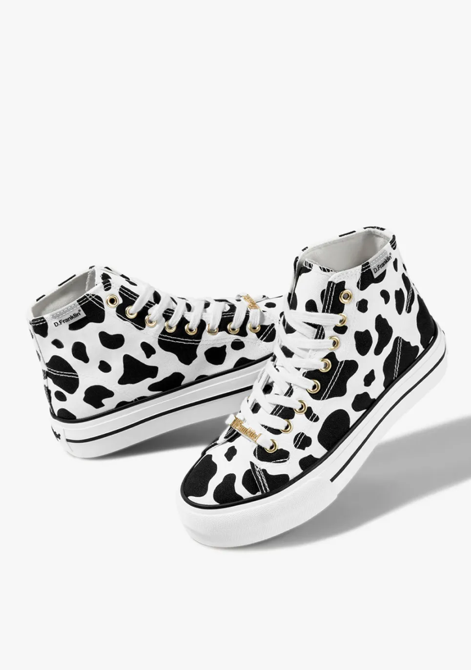D.Franklin One Way Cow|Damen Plattform-Sneakers|Sneakers