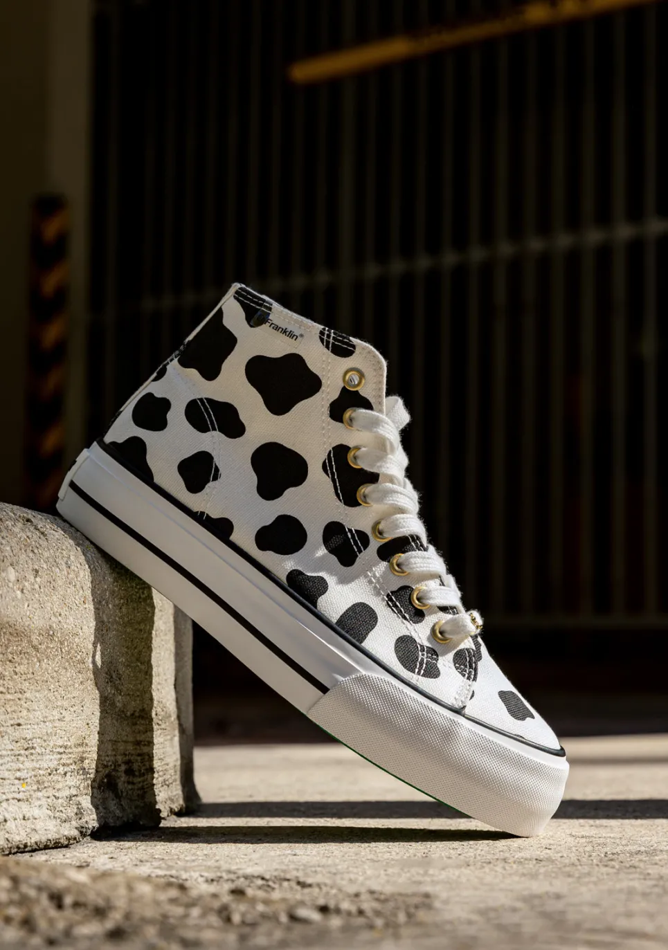 D.Franklin One Way Cow|Damen Plattform-Sneakers|Sneakers