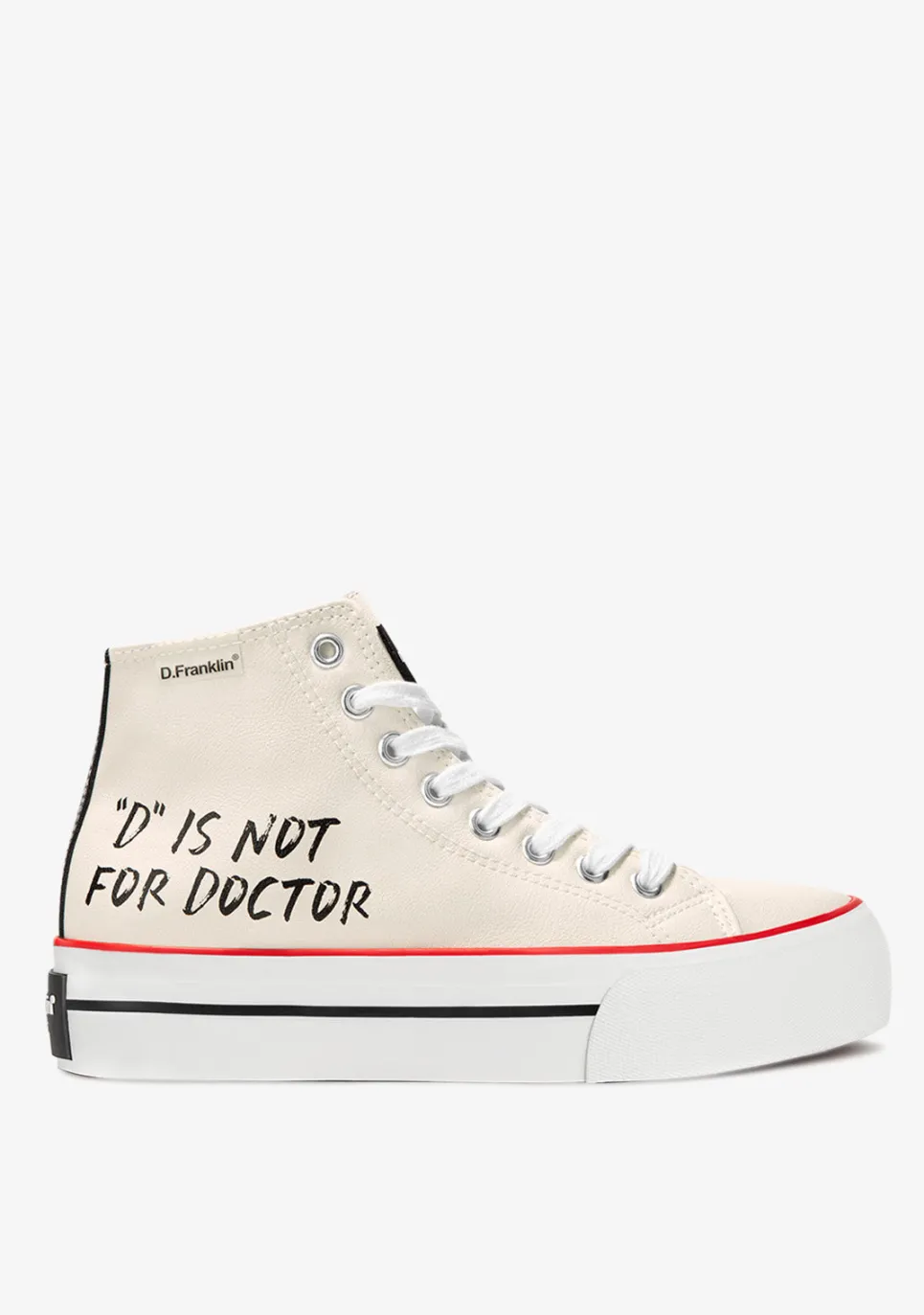 D.Franklin One Way D Is Not Off White|Damen Plattform-Sneakers|Sneakers
