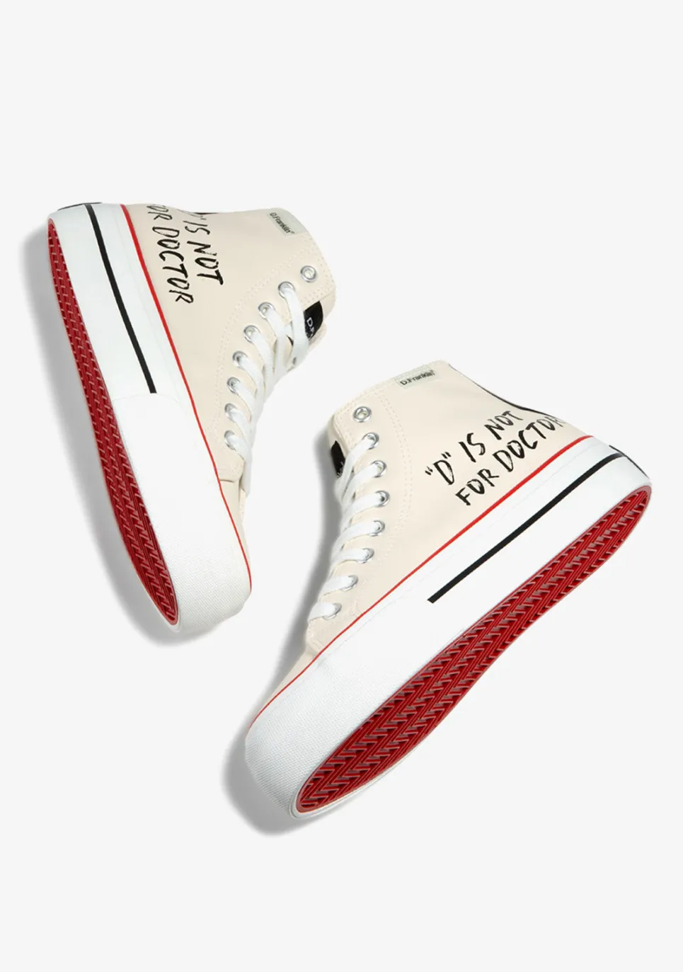 D.Franklin One Way D Is Not Off White|Damen Plattform-Sneakers|Sneakers