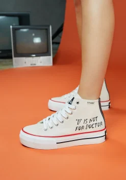 D.Franklin One Way D Is Not Off White|Damen Plattform-Sneakers|Sneakers