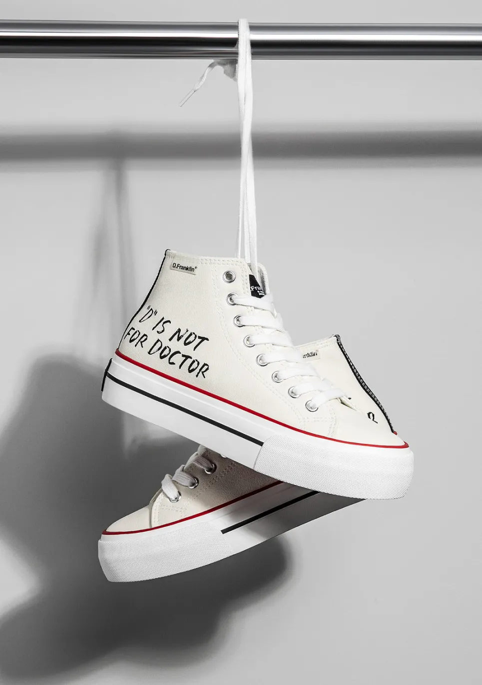 D.Franklin One Way D Is Not Off White|Damen Plattform-Sneakers|Sneakers