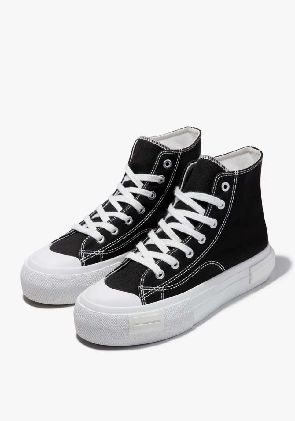 D.Franklin One Way High Classic Black|Damen Plattform-Sneakers|Sneakers