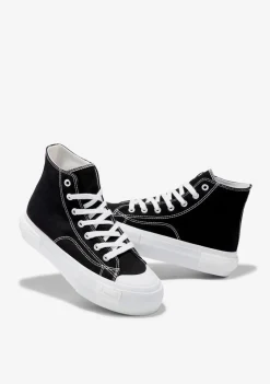D.Franklin One Way High Classic Black|Damen Plattform-Sneakers|Sneakers