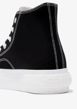 D.Franklin One Way High Classic Black|Damen Plattform-Sneakers|Sneakers