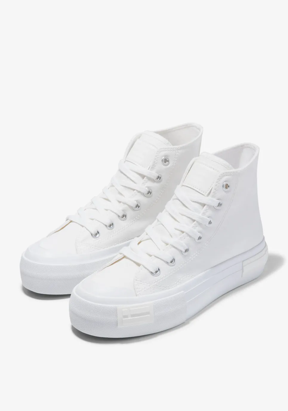 D.Franklin One Way High Classic White|Damen Plattform-Sneakers|Sneakers