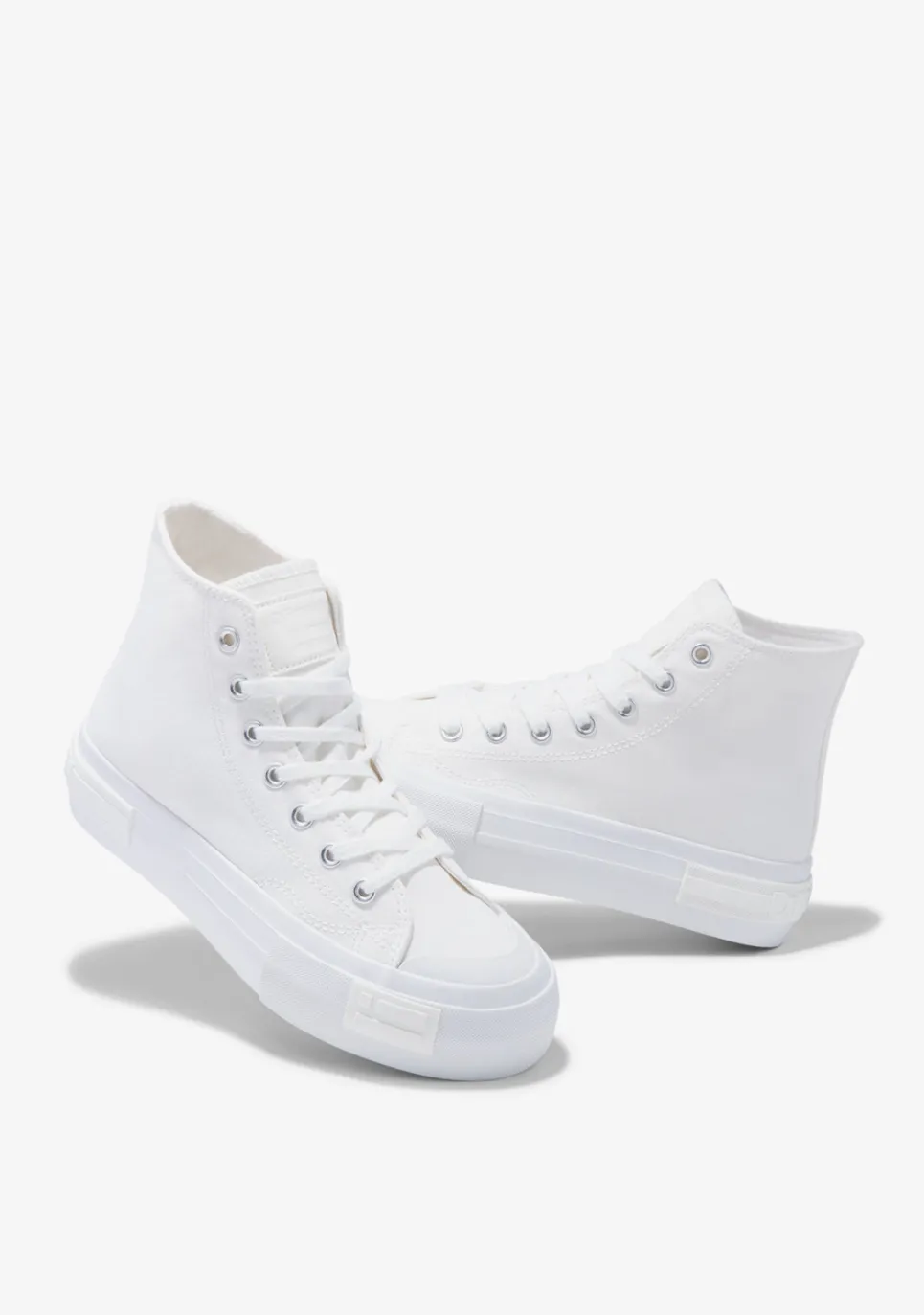 D.Franklin One Way High Classic White|Damen Plattform-Sneakers|Sneakers