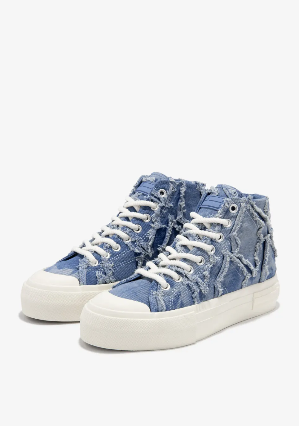 D.Franklin One Way High Denim|Damen Plattform-Sneakers|Sneakers