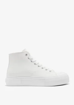 D.Franklin One Way High Full White|Damen Plattform-Sneakers|Sneakers