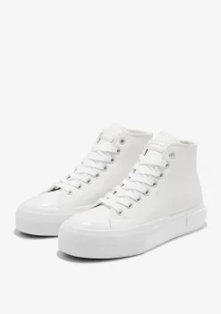 D.Franklin One Way High Full White|Damen Plattform-Sneakers|Sneakers