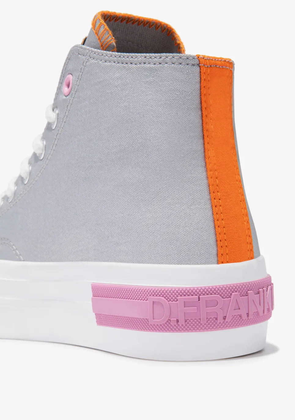 D.Franklin One Way High Summer Club Silver|Damen Plattform-Sneakers|Sneakers