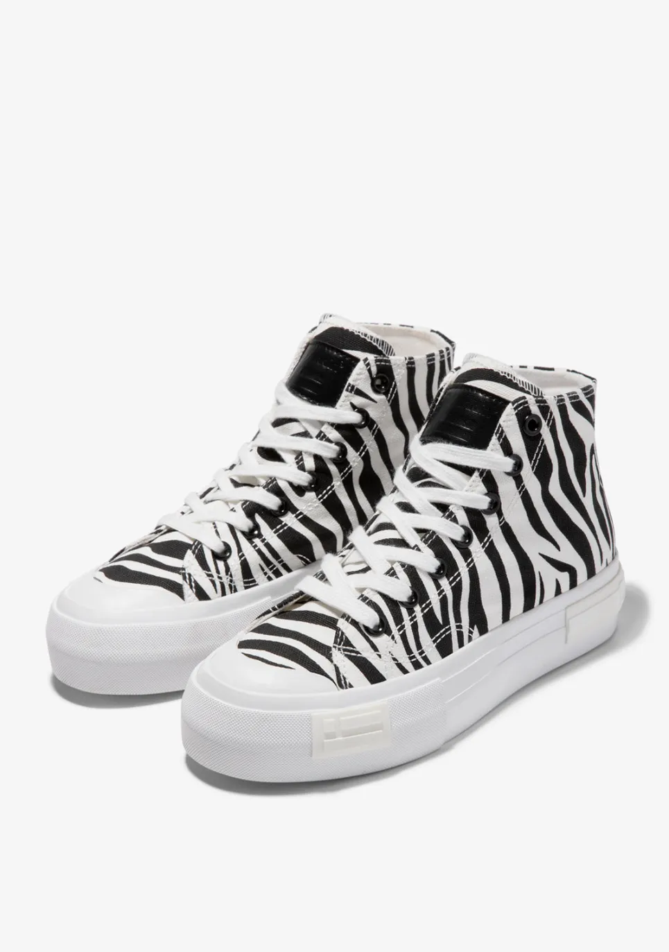D.Franklin One Way High Zebra Edition|Damen Plattform-Sneakers|Sneakers