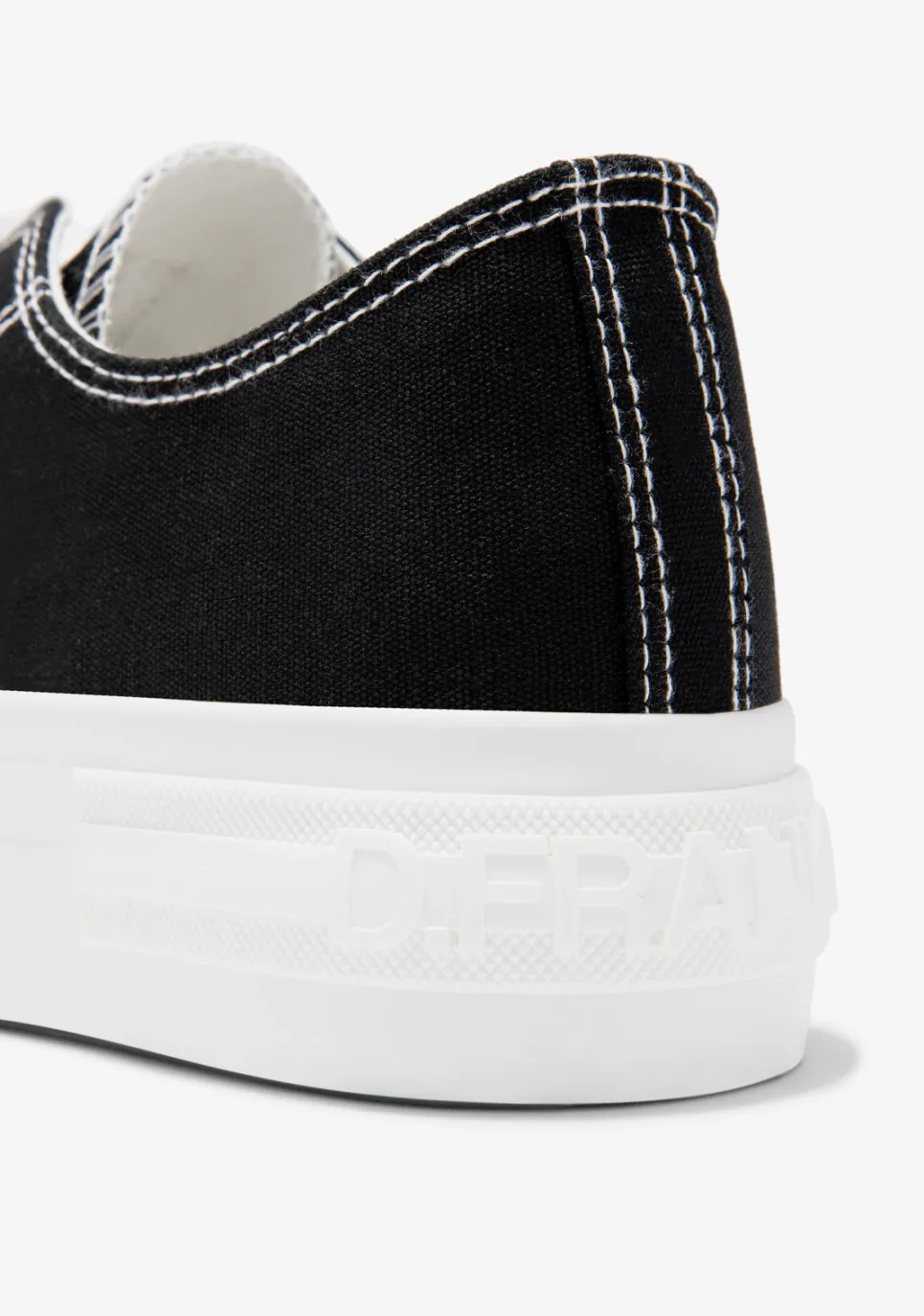 D.Franklin One Way Low Classic Black|Damen Plattform-Sneakers|Sneakers