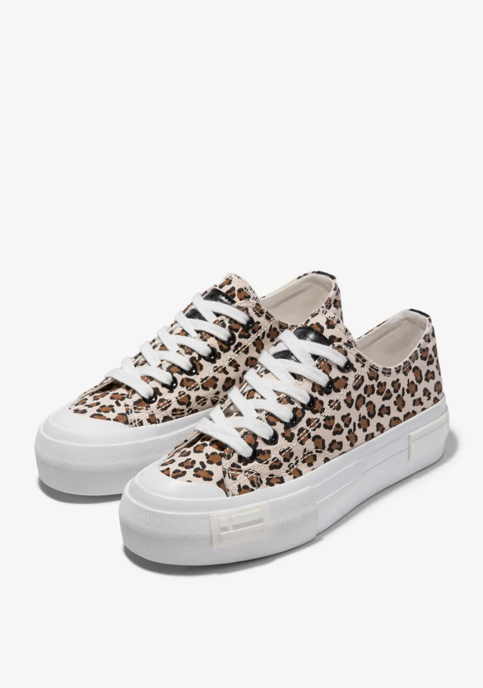 D.Franklin One Way Low Leopard Edition|Damen Plattform-Sneakers|Sneakers