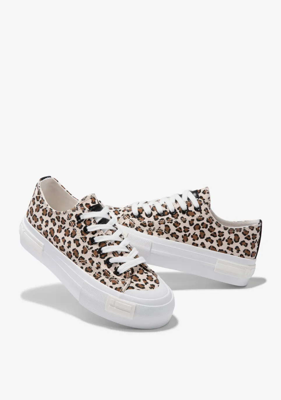 D.Franklin One Way Low Leopard Edition|Damen Plattform-Sneakers|Sneakers