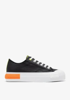 D.Franklin One Way Low Summer Club Black|Damen Plattform-Sneakers|Sneakers