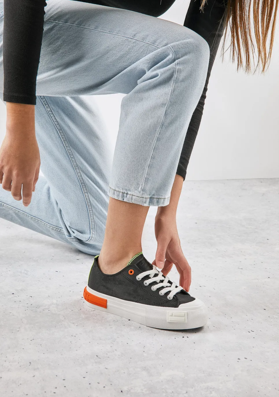 D.Franklin One Way Low Summer Club Black|Damen Plattform-Sneakers|Sneakers