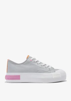 D.Franklin One Way Low Summer Club Silver|Damen Plattform-Sneakers|Sneakers