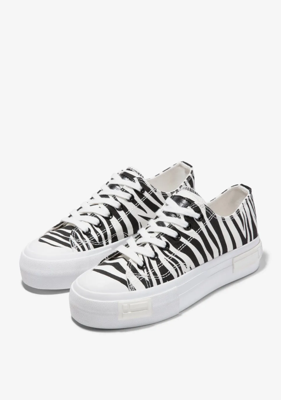 D.Franklin One Way Low Zebra Edition|Damen Plattform-Sneakers|Sneakers