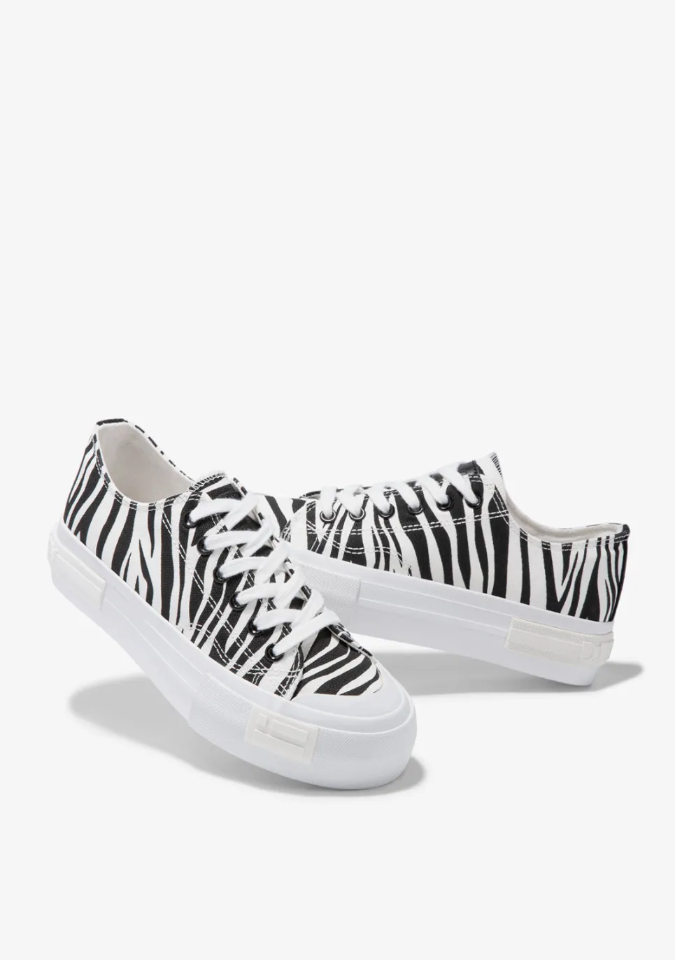 D.Franklin One Way Low Zebra Edition|Damen Plattform-Sneakers|Sneakers