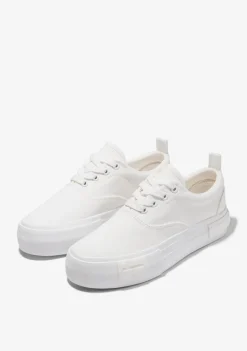 D.Franklin One Way Sk Classic White|Damen Plattform-Sneakers|Sneakers
