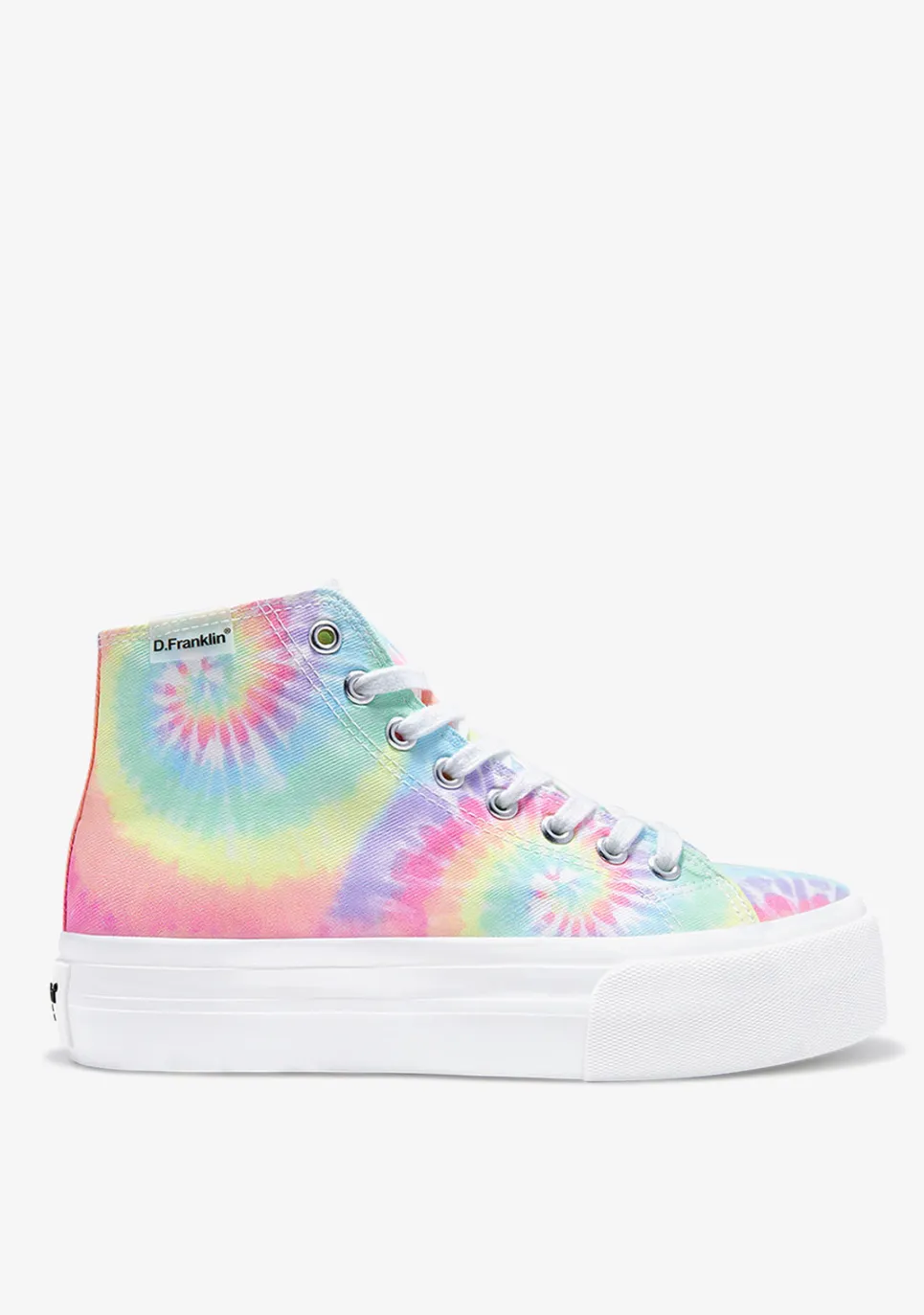 D.Franklin One Way Tie Dye|Damen Plattform-Sneakers|Sneakers