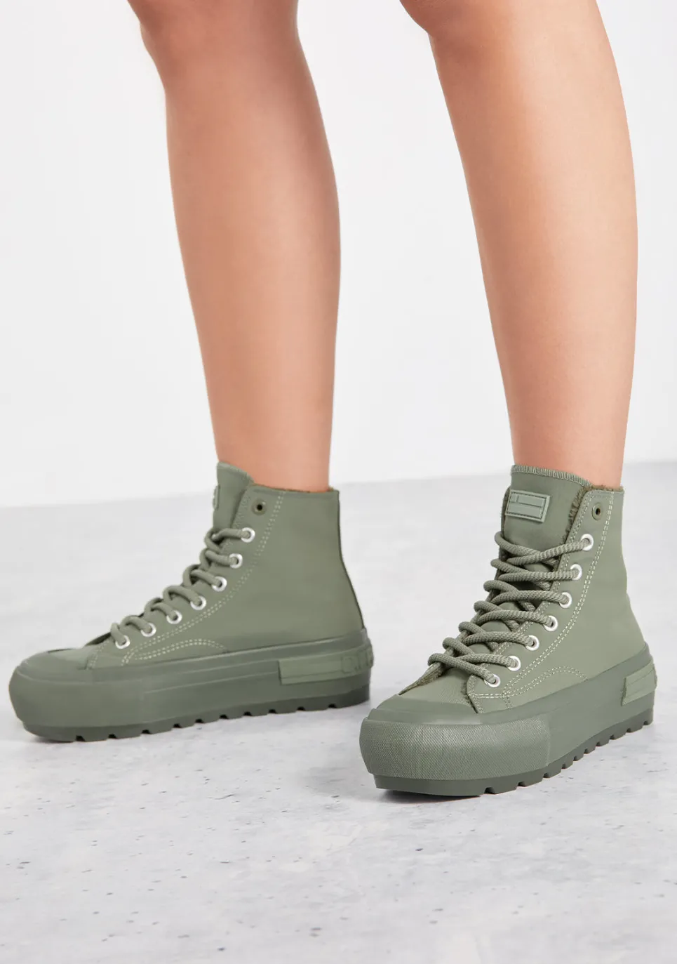 D.Franklin One Way Track Green|Damen Plattform-Sneakers|Sneakers