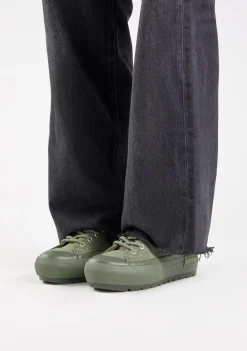 D.Franklin One Way Track Green|Damen Plattform-Sneakers|Sneakers