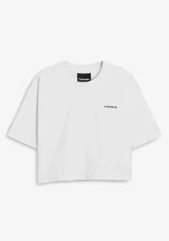 D.Franklin Origins Cropped T-Shirt White / Black|Damen T-Shirts