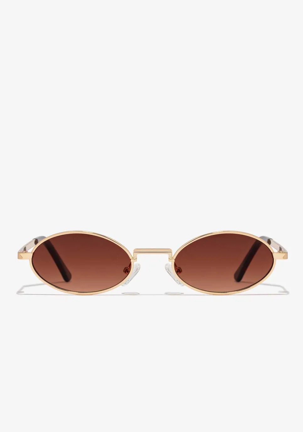 D.Franklin Oval Legacy Gold / Gradient Brown|Damen Ovale Sonnenbrillen|Ovale Sonnenbrillen