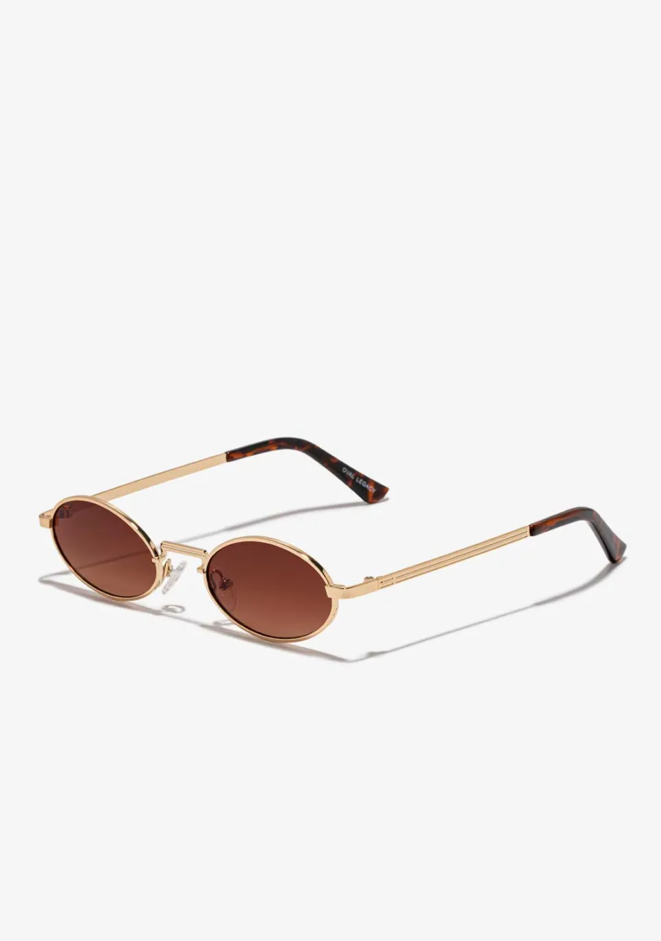 D.Franklin Oval Legacy Gold / Gradient Brown|Damen Ovale Sonnenbrillen|Ovale Sonnenbrillen