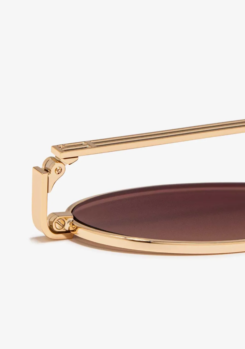D.Franklin Oval Legacy Gold / Gradient Brown|Damen Ovale Sonnenbrillen|Ovale Sonnenbrillen