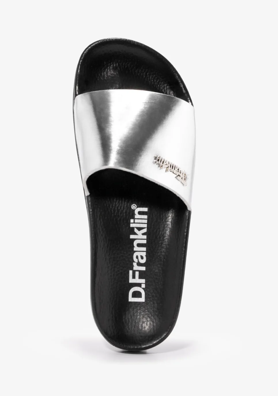 D.Franklin Pala Slide Mirror Silver|Damen Sandalen