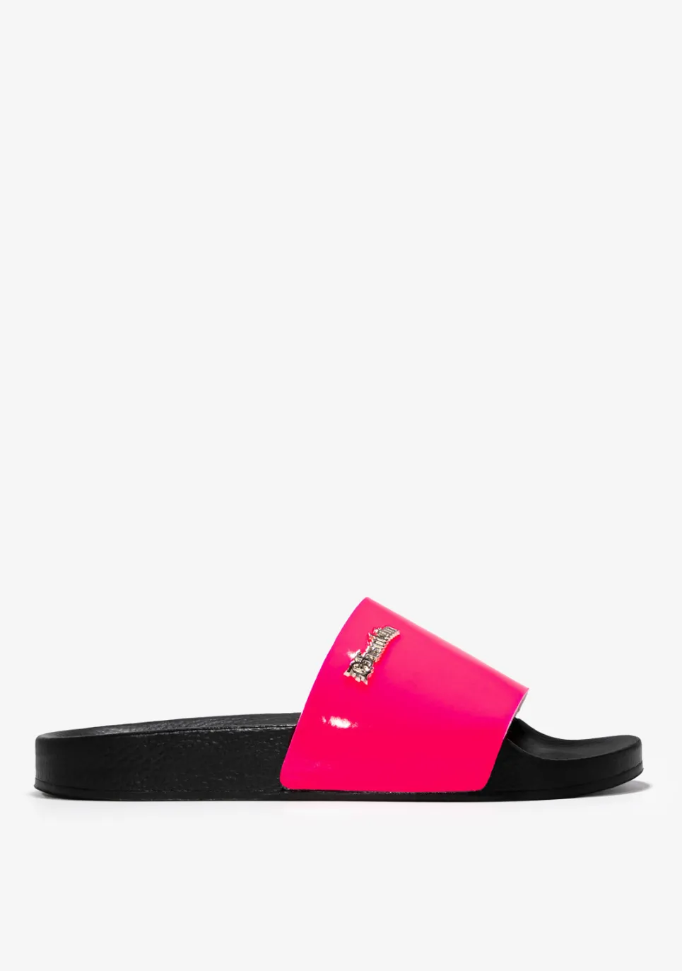 D.Franklin Pala Slide Patent Fluor Fucsia|Damen Sandalen