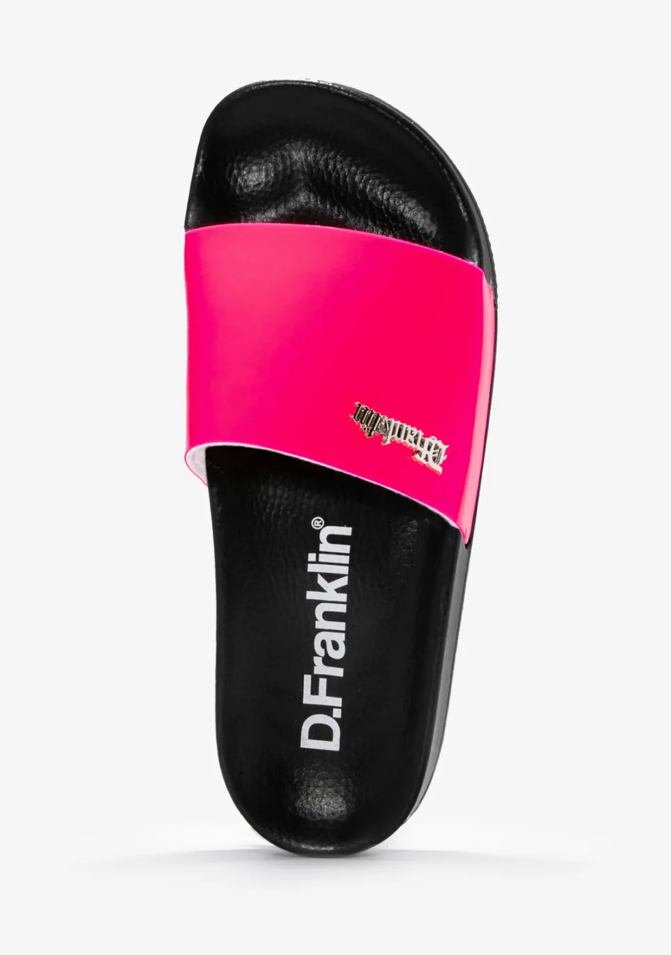 D.Franklin Pala Slide Patent Fluor Fucsia|Damen Sandalen