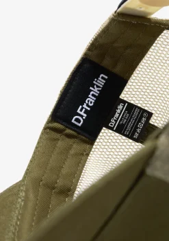 D.Franklin Patch Trucker Cap Army Green|Damen Kappen|Kappen