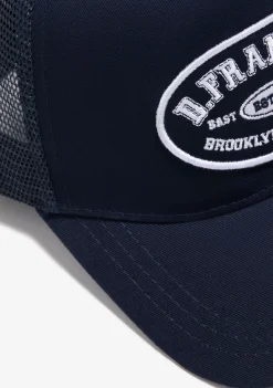 D.Franklin Patch Trucker Cap Navy|Damen Kappen|Kappen