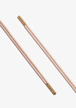 D.Franklin Pink / Gold Metal Tip Shoelaces|Damen Schnürsenkel|Schnürsenkel