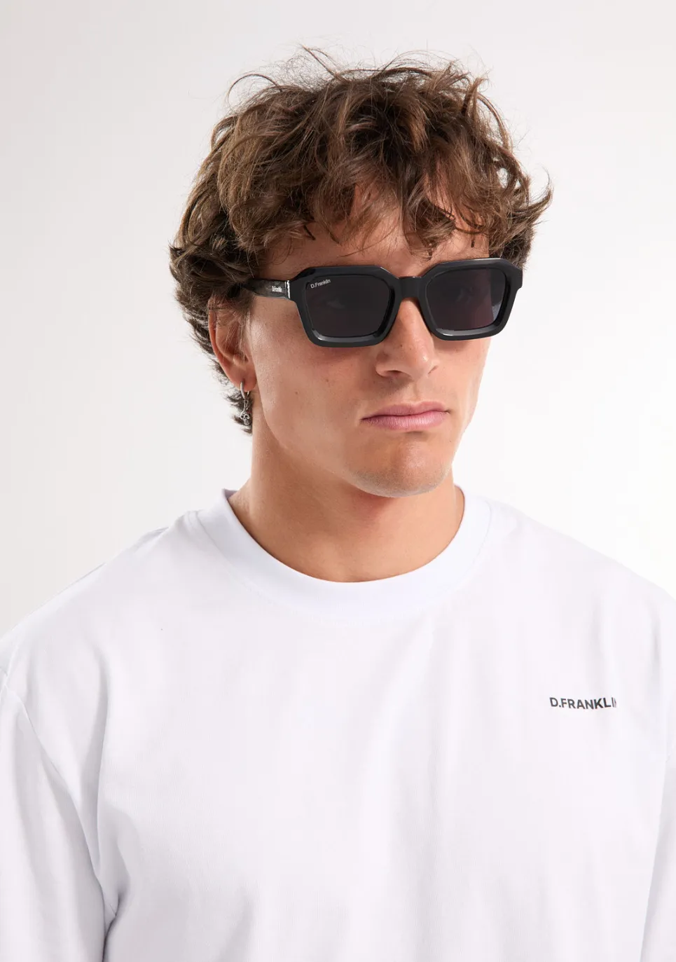 D.Franklin Pitch Black / Black|Damen Eckige Sonnenbrillen|Eckige Sonnenbrillen